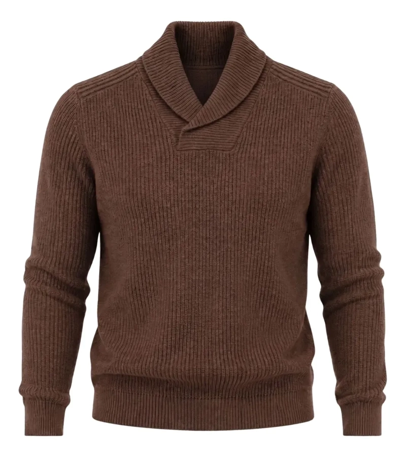 SWEATER HOMBRE LANA. CHALECO CUELLO V TEJIDO CALIDAD PREMIUM 7262 - 5