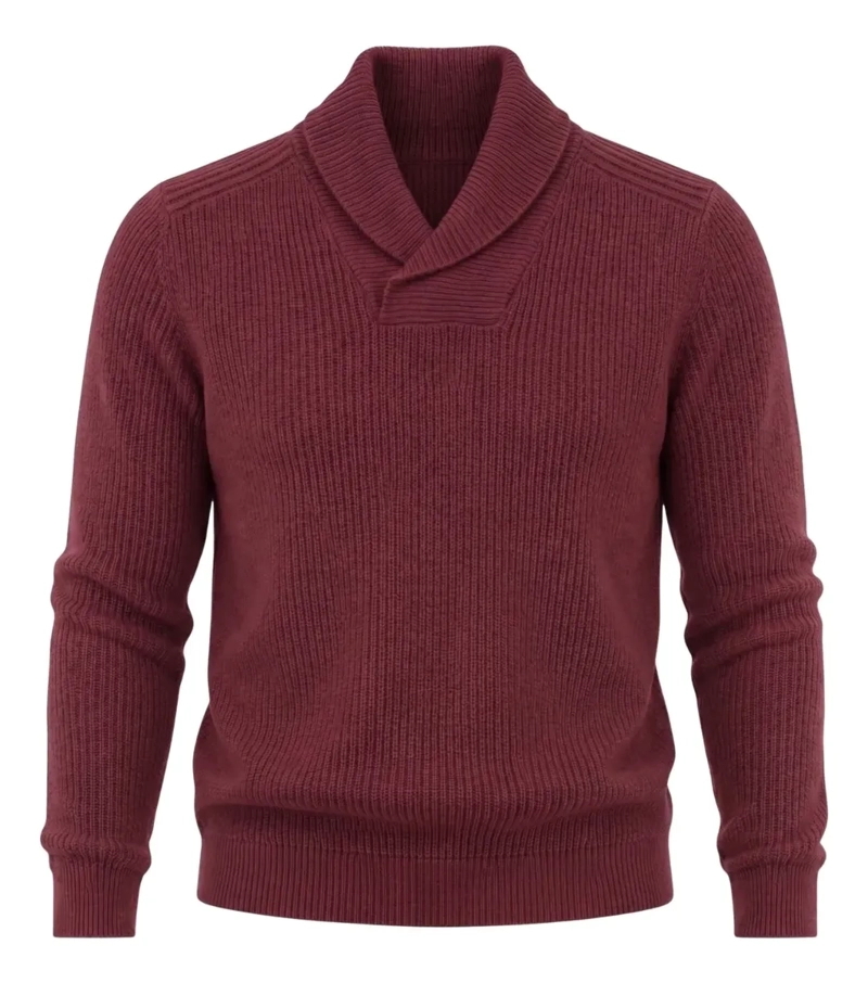 SWEATER HOMBRE LANA. CHALECO CUELLO V TEJIDO CALIDAD PREMIUM 7262 - 5