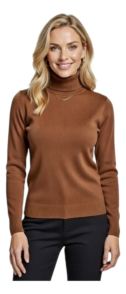 BEATLE MUJER, CUELLO TORTUGA, TEJIDO ALGODON PREMIUM 6019 - 2