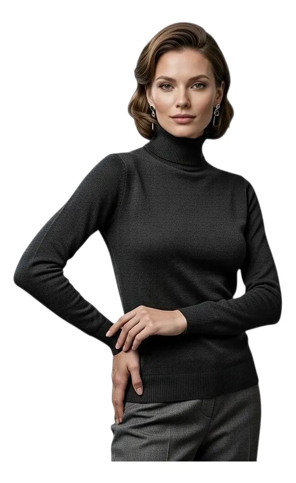 BEATLE MUJER, CUELLO TORTUGA, TEJIDO ALGODON PREMIUM 6019 - 2
