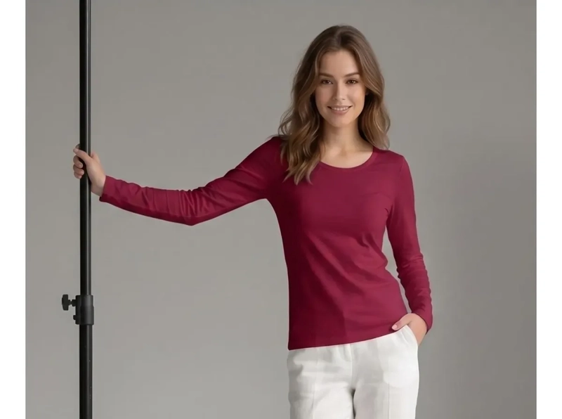 CAMISETA INVIERNO MUJER FORRO POLAR ELASTICADA COLORES 301 - 3