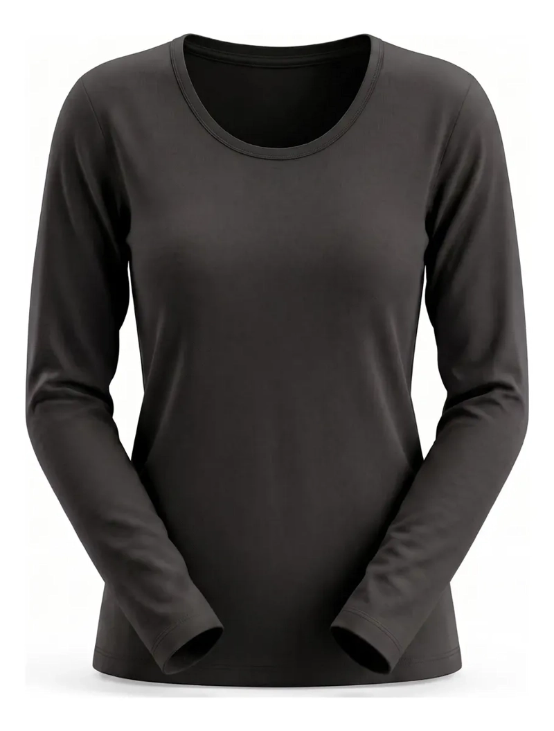 CAMISETA INVIERNO MUJER FORRO POLAR ELASTICADA COLORES 301 - 6