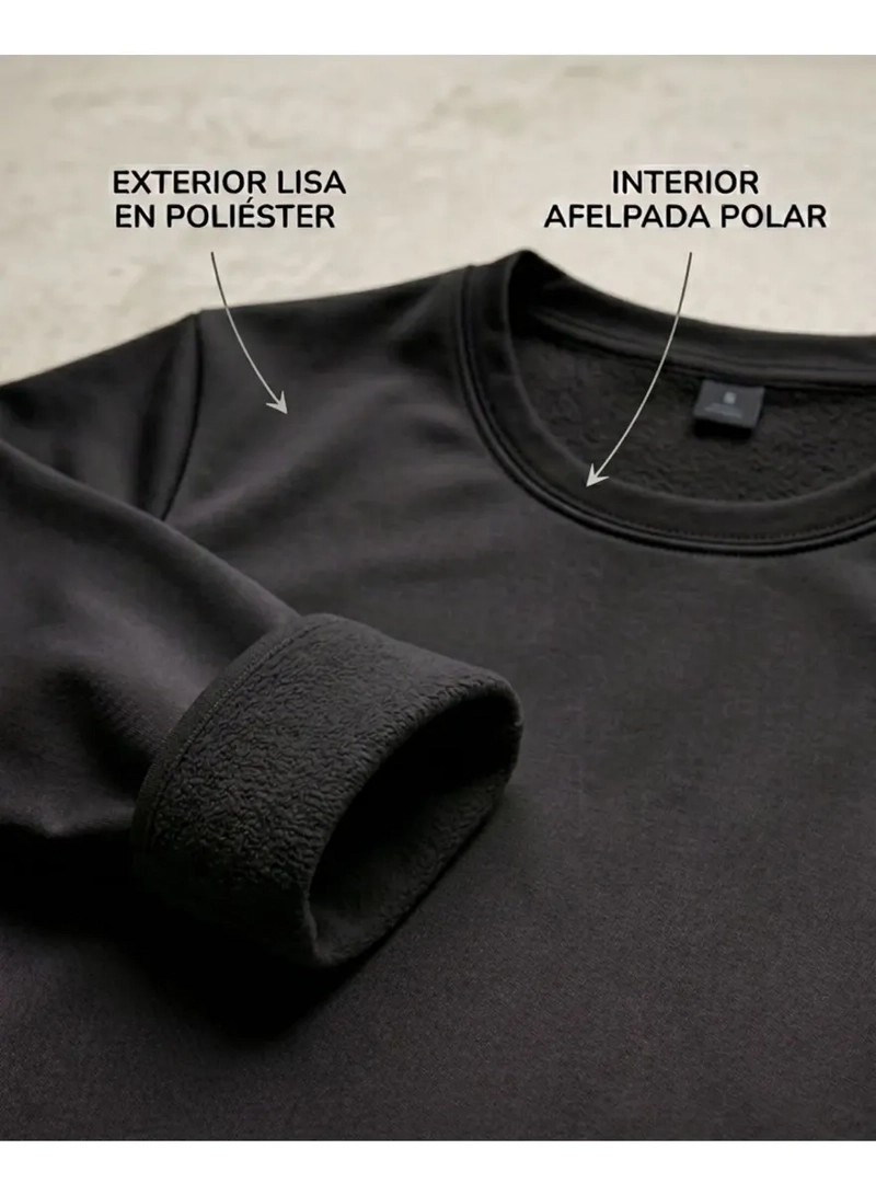 CAMISETA INVIERNO MUJER FORRO POLAR ELASTICADA COLORES 301 - 7