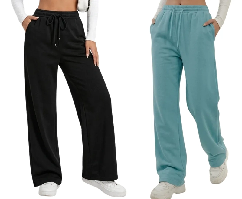 PACK 2 PANTALON JOGGER MUJER RECTO FORRO INTERIOR CORDERITO 8675 - 3