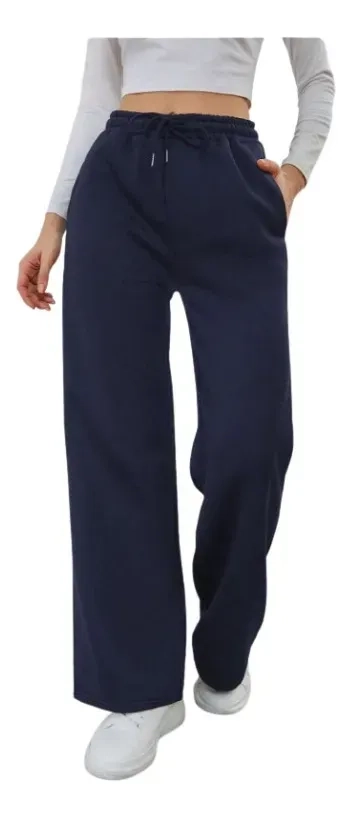PACK 2 PANTALON JOGGER MUJER RECTO FORRO INTERIOR CORDERITO 8675 - 5