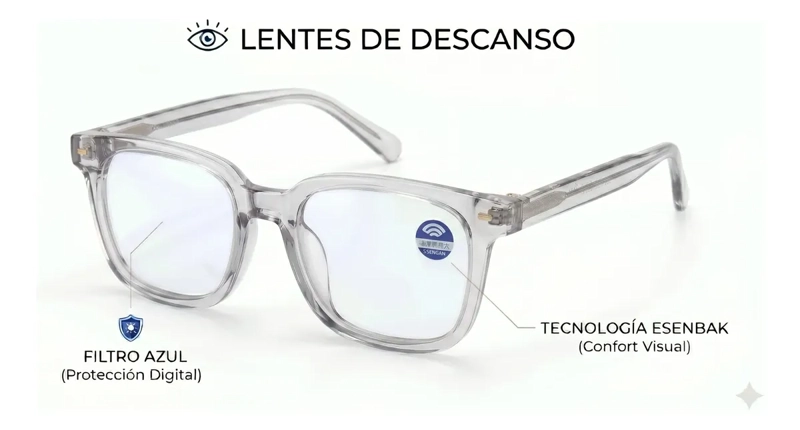 LENTES FILTRO ANTI LUZ AZUL PROTECCION DESCANSO PANTALLAS 2205 - 6