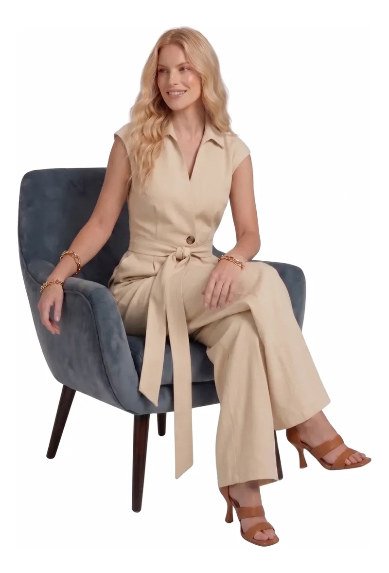 ENTERITO JUMPSUIT PALAZZO LARGO ELEGANTE CASUAL FIESTA MUJER 3386 - 3