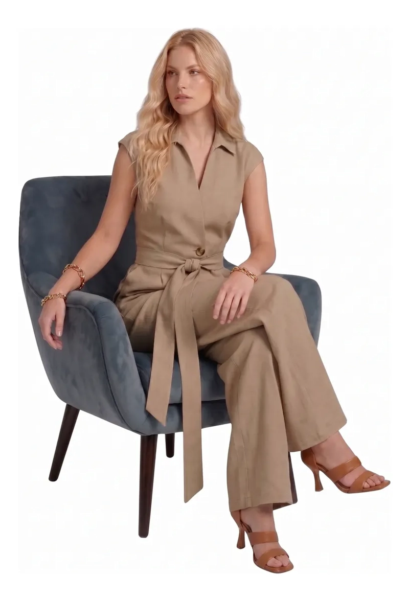 ENTERITO JUMPSUIT PALAZZO LARGO ELEGANTE CASUAL FIESTA MUJER 3386 - 3