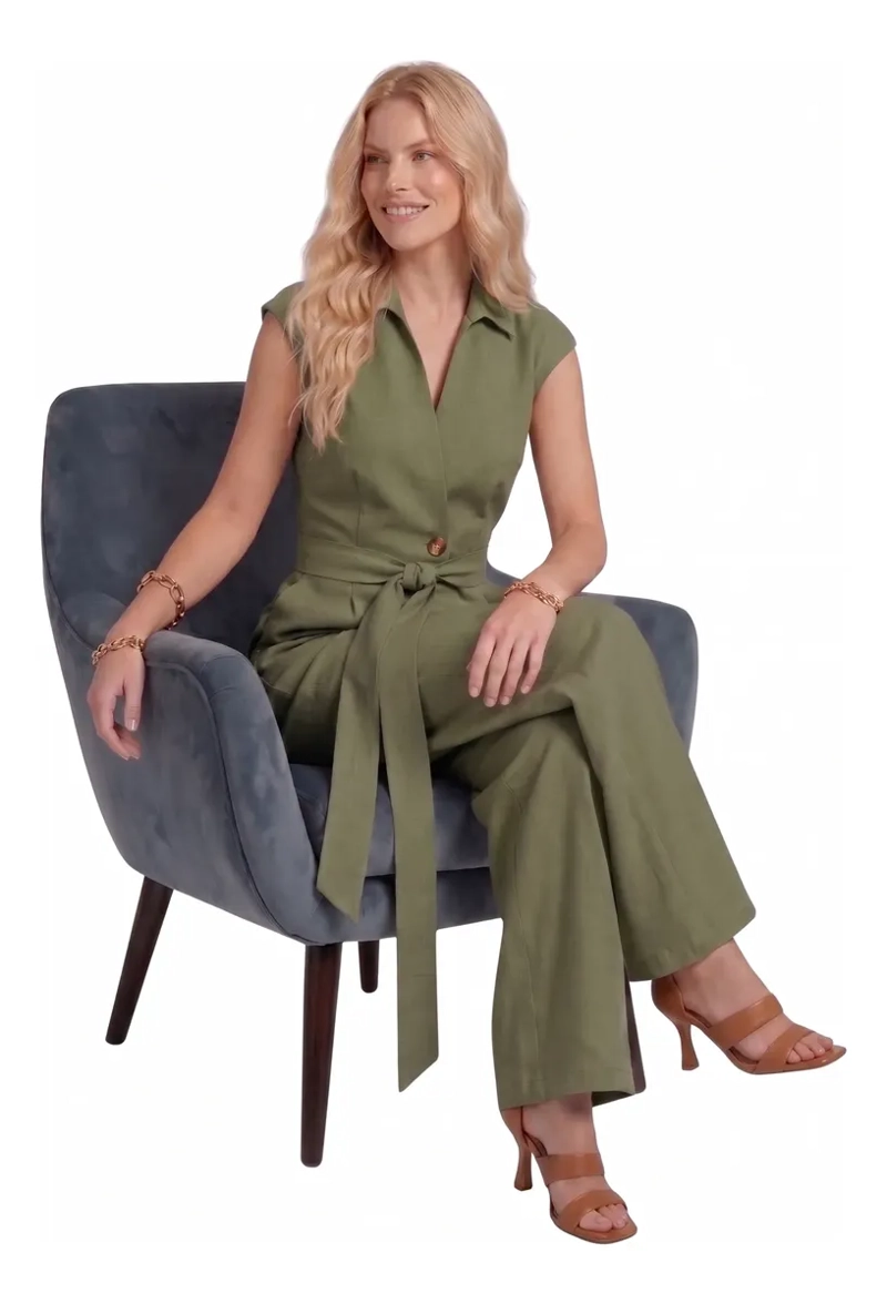 ENTERITO JUMPSUIT PALAZZO LARGO ELEGANTE CASUAL FIESTA MUJER 3386 - 3