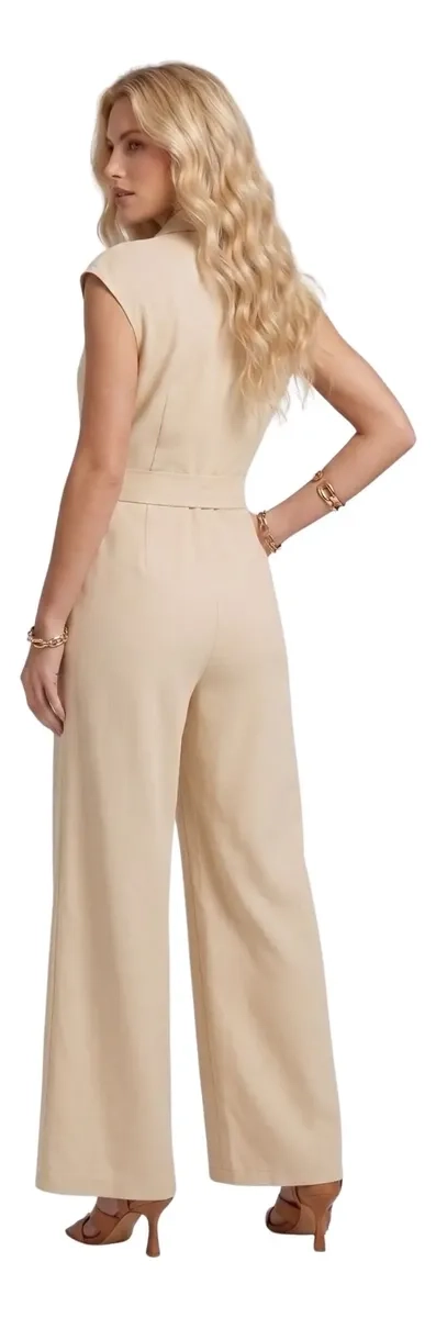 ENTERITO JUMPSUIT PALAZZO LARGO ELEGANTE CASUAL FIESTA MUJER 3386 - 5