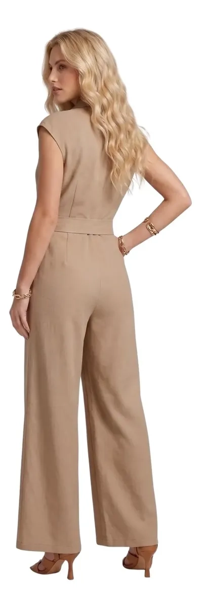 ENTERITO JUMPSUIT PALAZZO LARGO ELEGANTE CASUAL FIESTA MUJER 3386 - 5