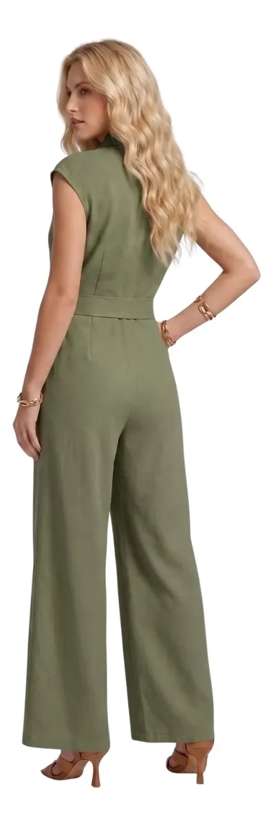 ENTERITO JUMPSUIT PALAZZO LARGO ELEGANTE CASUAL FIESTA MUJER 3386 - 5