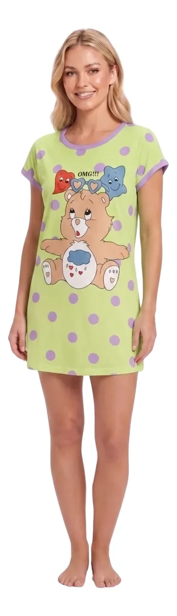 PIJAMA MUJER VERANO ALGODON CAMISA DE DORMIR JUVENIL 406 - 1