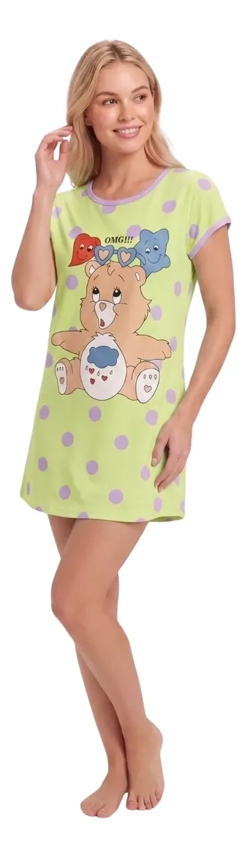 PIJAMA MUJER VERANO ALGODON CAMISA DE DORMIR JUVENIL 406 - 3