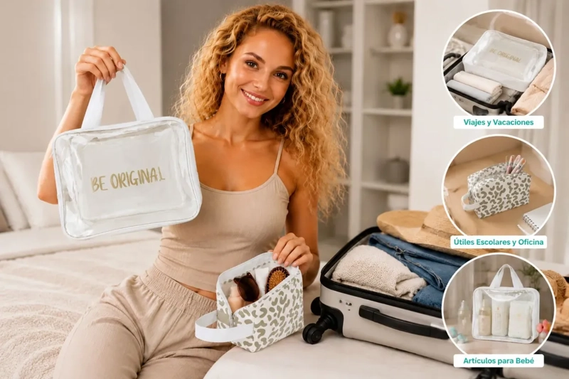 SET DE 2 ESTUCHES FOREVER COSMETIQUEROS REGALO PERFECTO 848 - 2