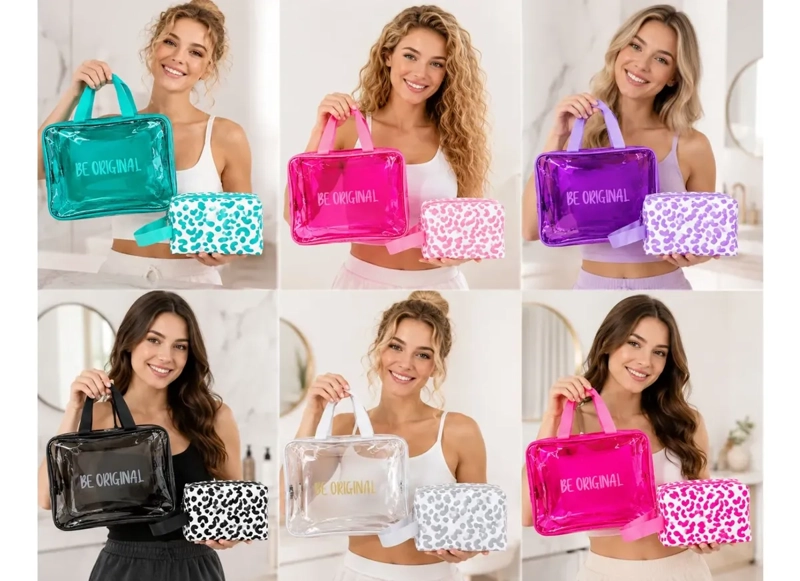 SET DE 2 ESTUCHES FOREVER COSMETIQUEROS REGALO PERFECTO 848 - 4