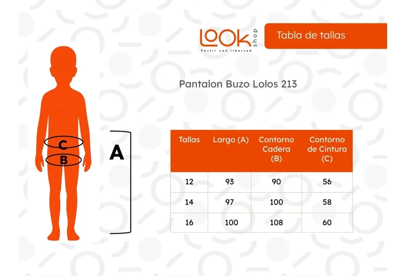 PANTALON BUZO LOL@S ALGODON SIN FORRO POLAR 213 - 9