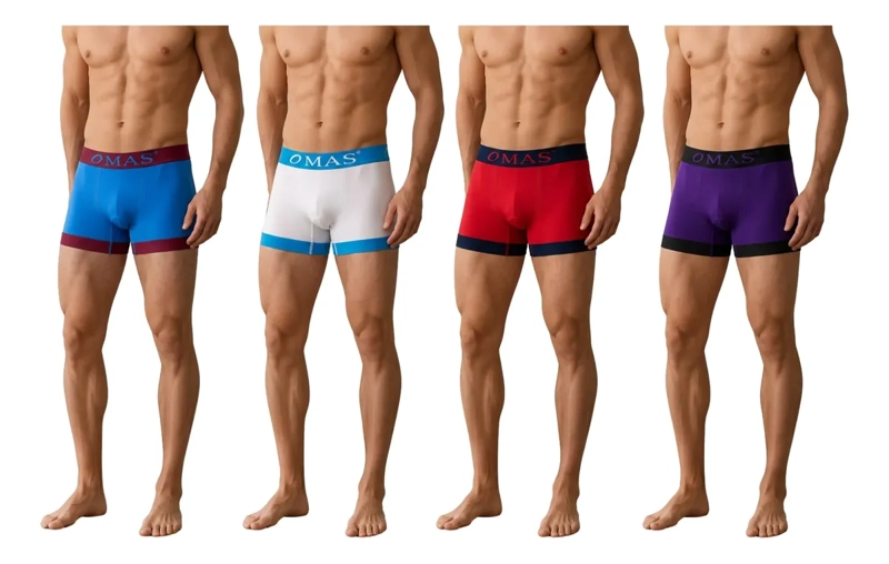 PACK 4 BOXER HOMBRE MICROFIBRA. CALZONCILLO LISO 094 - 2