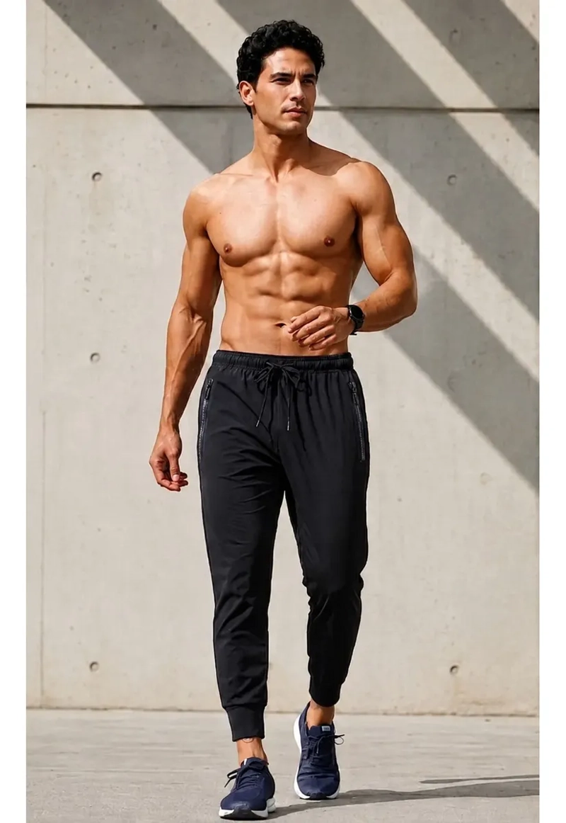 PACK 3 PANTALON BUZO DEPORTIVO HOMBRE PRIMAVERA SECADO RAPIDO 8797 - 5