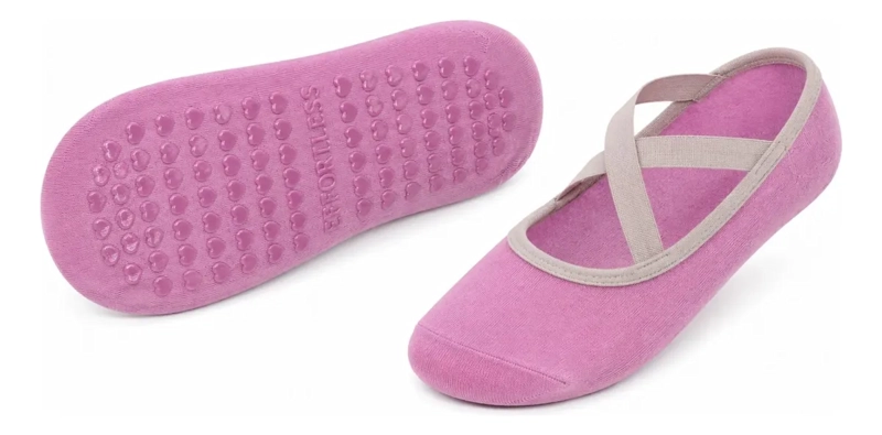 PACK 6 CALCETINES BALLERINA MUJER ANTIDESLIZANTES YOGA GYM 130Y - 6