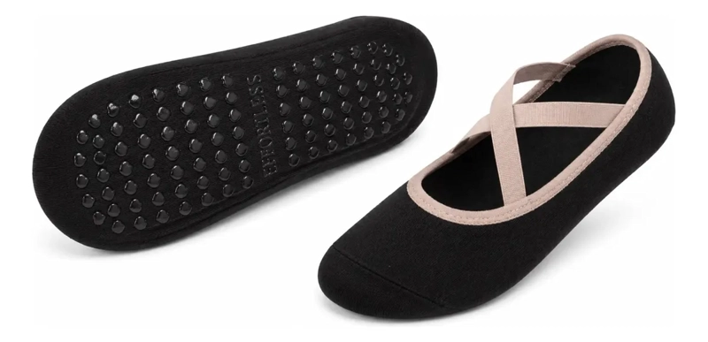 PACK 12 CALCETINES BALLERINA MUJER ANTIDESLIZANTES YOGA GYM 130Y - 3