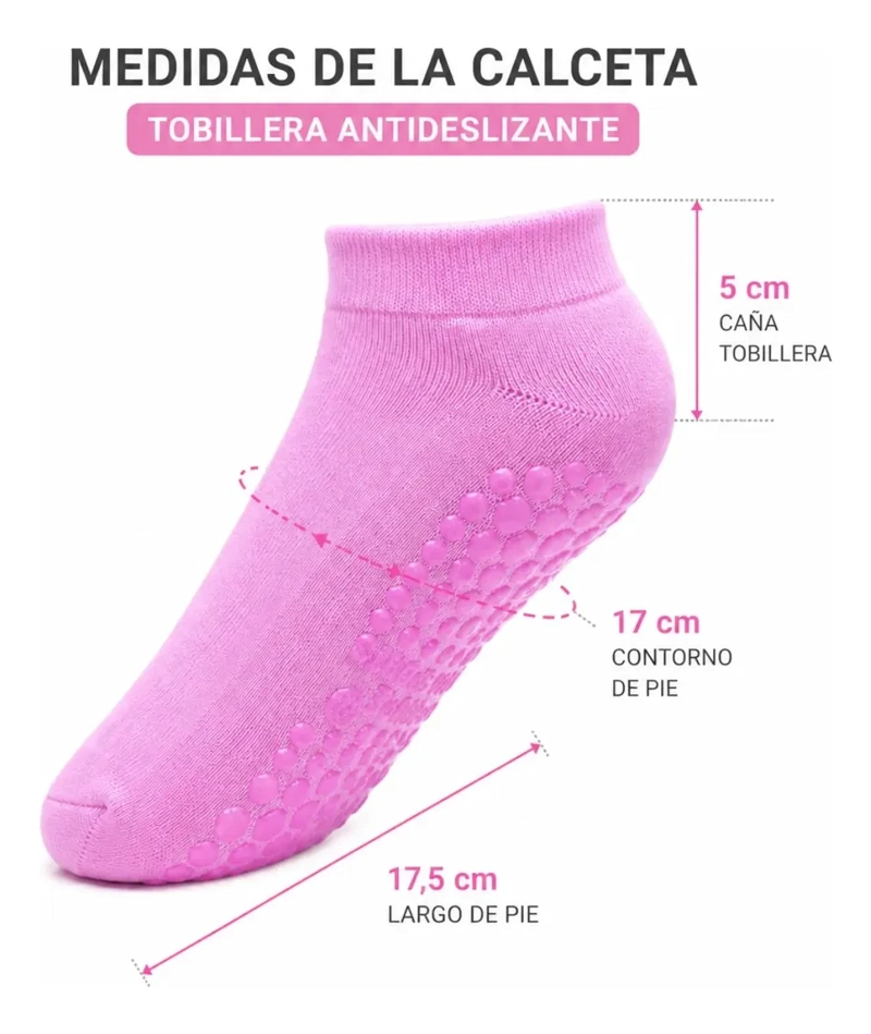 PACK 12 PARES CALCETAS MUJER ANTIDESLIZANTES YOGA PILATES GYM 129 - 9
