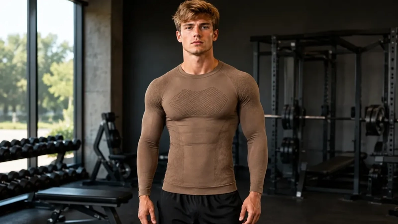 CAMISETA HOMBRE COMPRESION DEPORTIVA GIMNASIO PRIMERA CAPA 7463 - 4