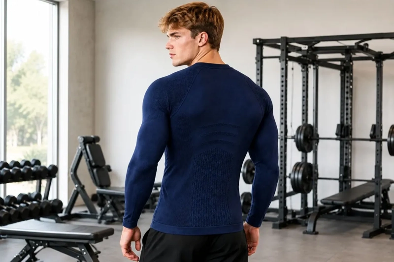 CAMISETA HOMBRE COMPRESION DEPORTIVA GIMNASIO PRIMERA CAPA 7463 - 5