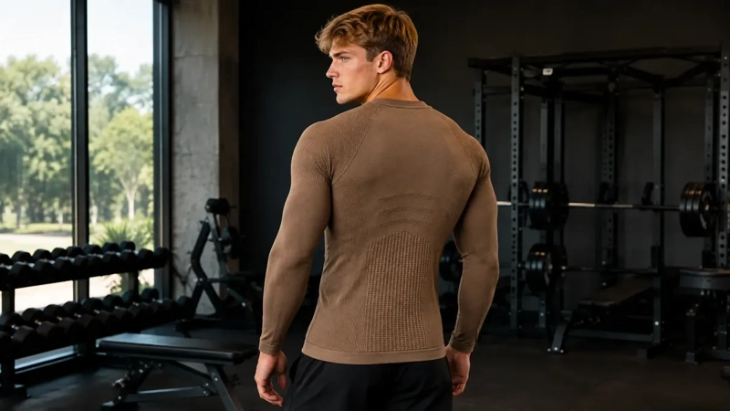 CAMISETA HOMBRE COMPRESION DEPORTIVA GIMNASIO PRIMERA CAPA 7463 - 5