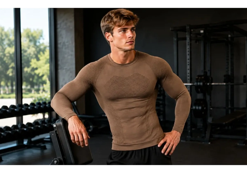 PACK 2 CAMISETA HOMBRE COMPRESION DEPORTIVA GIMNASIO 7463 - 4