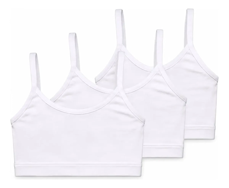 PACK 3 PETOS NIÑA ALGODON TOP ESCOLAR DEPORTIVO SUAVE P001 - 2