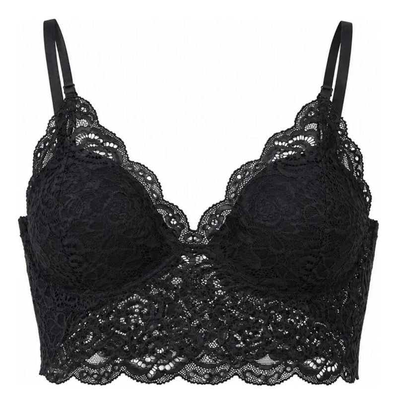 PACK 3 BRALETTE MUJER ENCAJE SOSTEN TOP AJUSTABLE SIN BROCHE 168 - 5