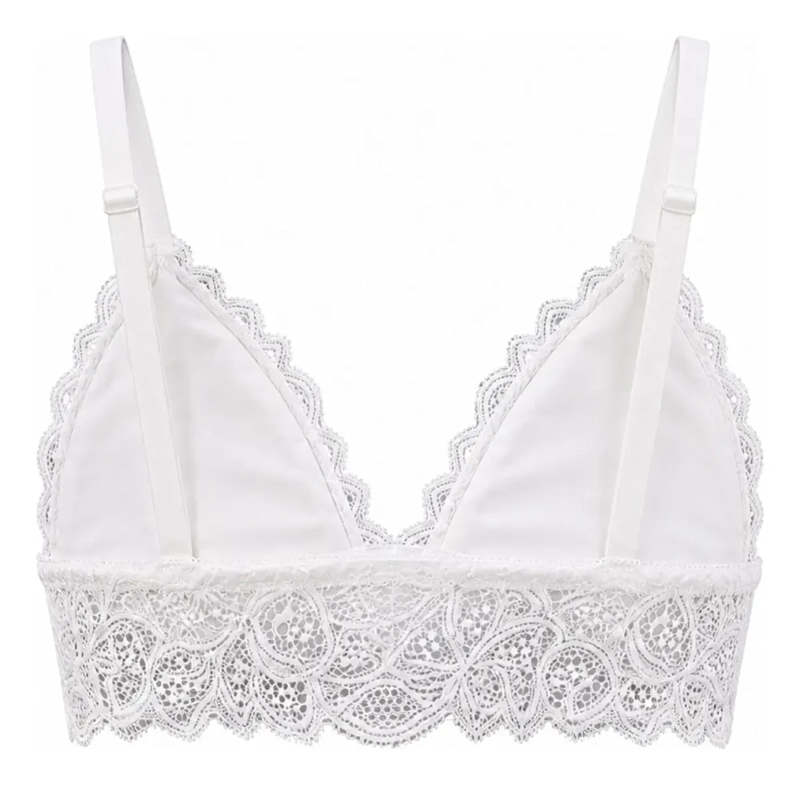 BRALETTE TOP ELASTICADO MUJER SOSTEN PETO SUJETADOR ENCAJE 606 - 7