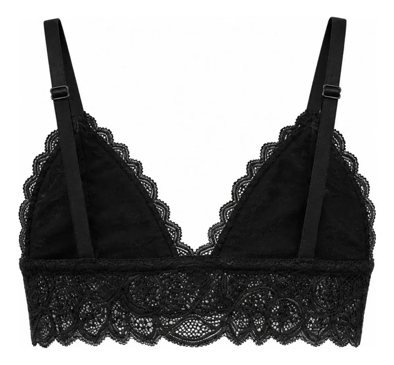 BRALETTE TOP ELASTICADO MUJER SOSTEN PETO SUJETADOR ENCAJE 606 - 7