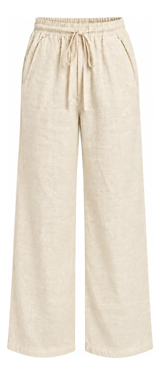 PANTALON MUJER LINO RECTO. AMPLIO CASUAL, CALIDAD PREMIUM 014P - 7