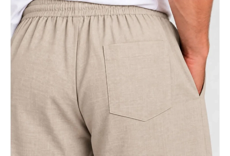 PANTALON LINO HOMBRE CORTE RECTO PRETINA ELASTICADA. PREMIUM 4032 - 7