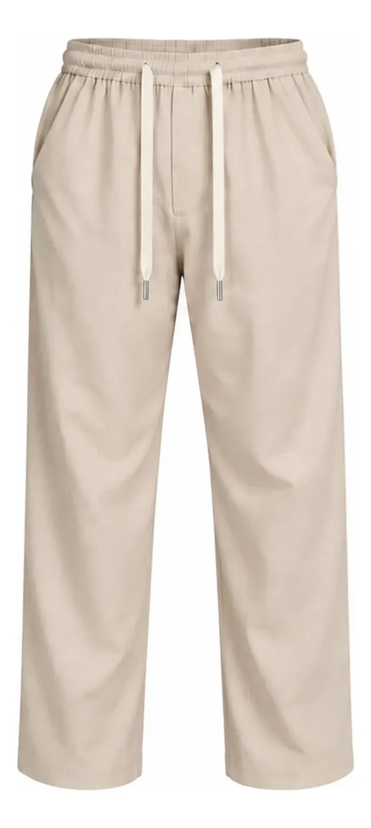 PANTALON LINO HOMBRE CORTE RECTO PRETINA ELASTICADA. PREMIUM 4032 - 8