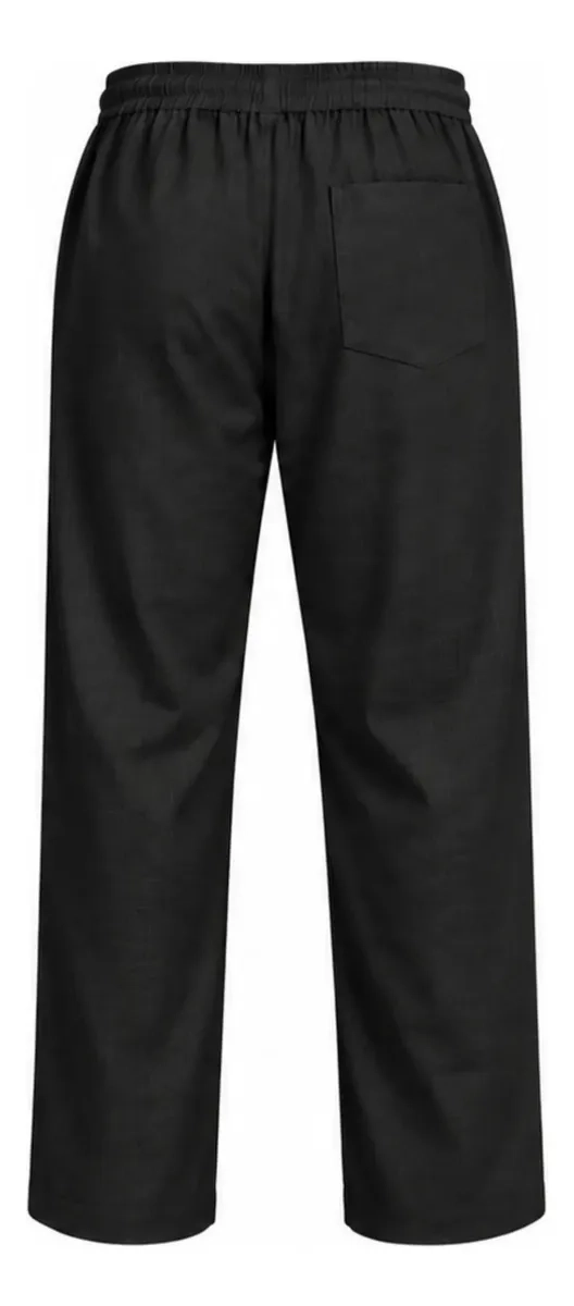 PANTALON LINO HOMBRE CORTE RECTO PRETINA ELASTICADA. PREMIUM 4032 - 9