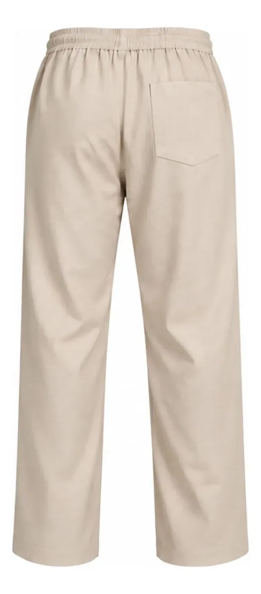 PANTALON LINO HOMBRE CORTE RECTO PRETINA ELASTICADA. PREMIUM 4032 - 9