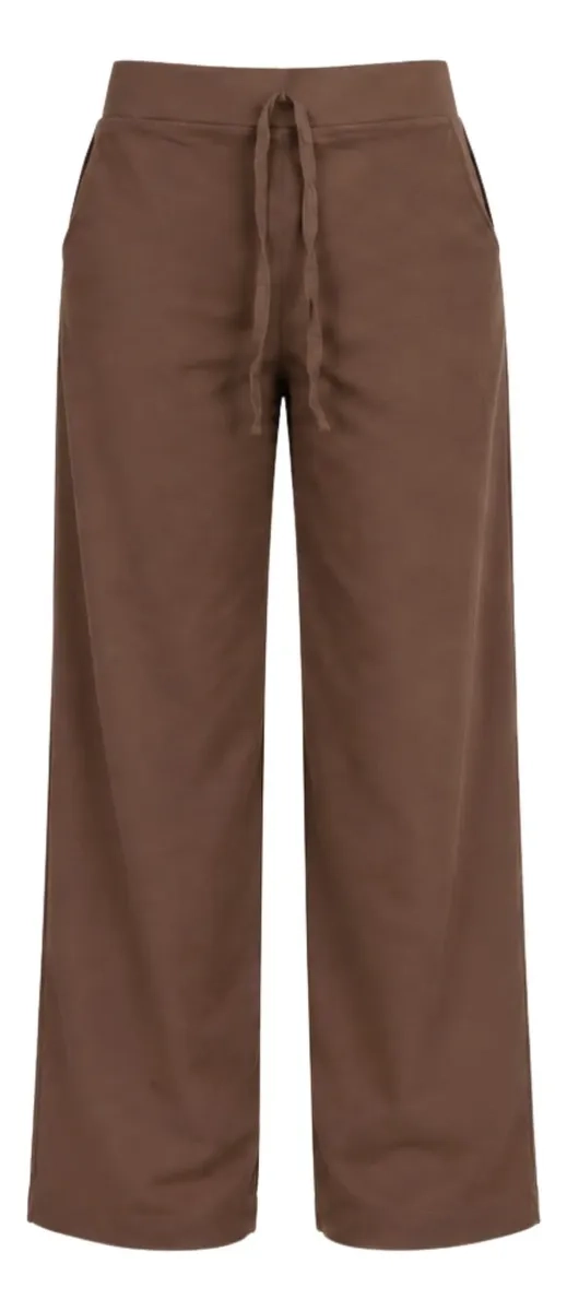 PANTALON RECTO ALGODON TIPO LINO. PALAZZO MUJER ELASTICADO. 9003 - 6
