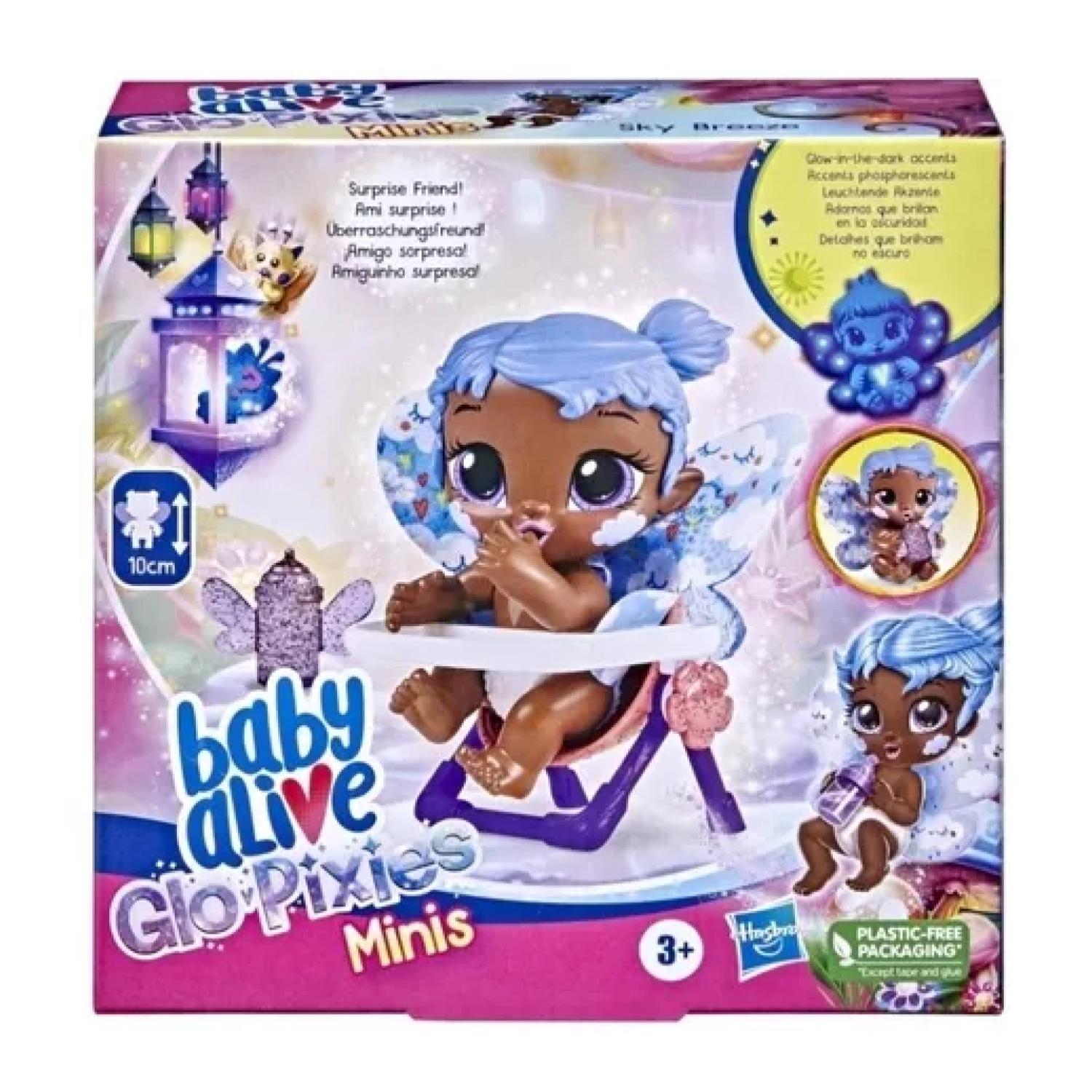 JUGUETE MUÑECA CELESTE ADA BABY ALIVE GLO PIXIES MINIS SKY BREEZE - 3