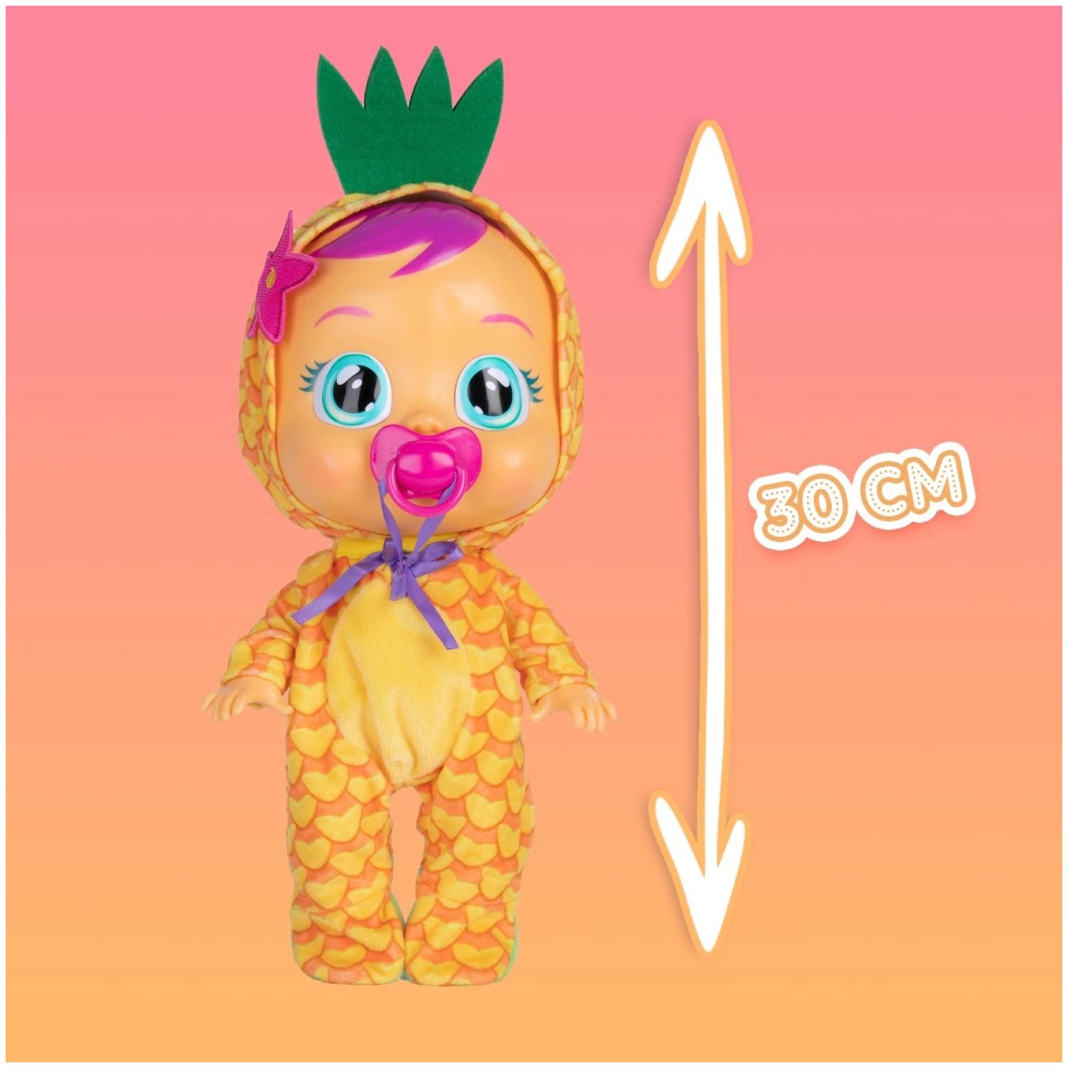 JUGUETE MUÑECA AMARILLO BEBE LLORON PIA 30 CM CRY BABYS - 2