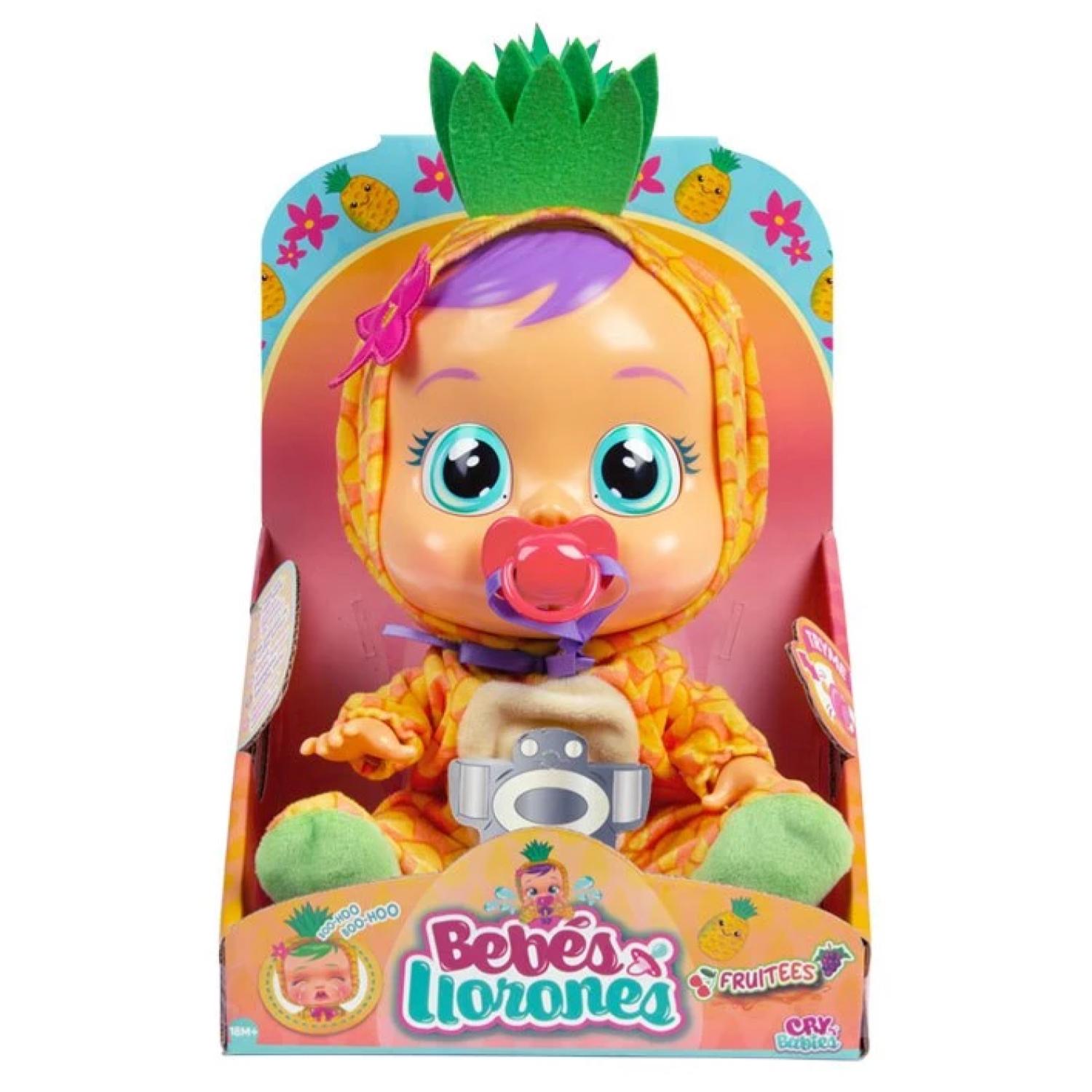 JUGUETE MUÑECA AMARILLO BEBE LLORON PIA 30 CM CRY BABYS - 4