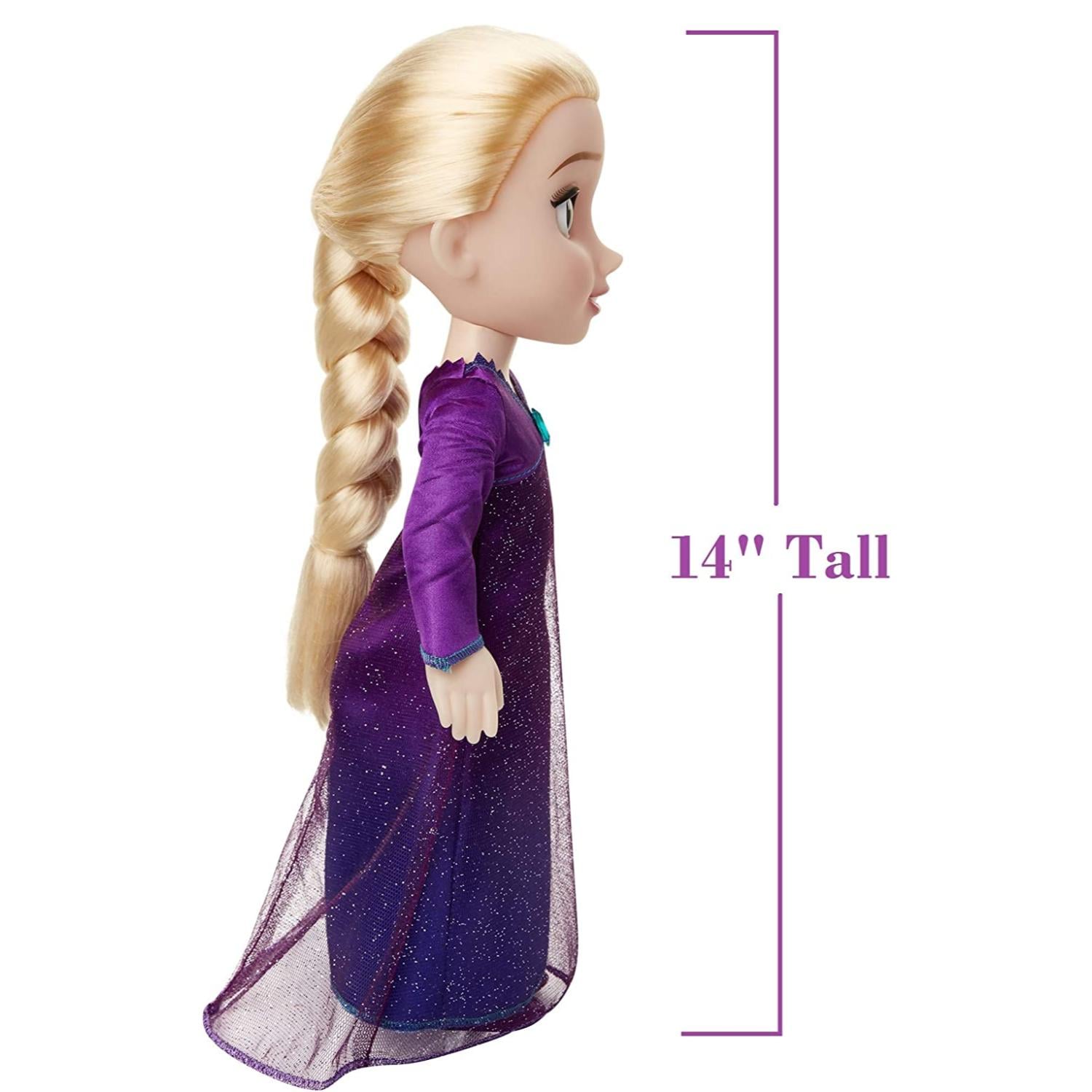 FIGURA DE ACCION GENÉRICO MORADO JUGUETE ELSA CANTANTE ESPAÑOL FROZEN II HASBRO - 3