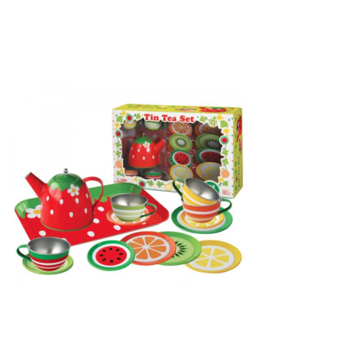 JUGUETE SET DE TE 14 PIEZAS DE COLORES INFANTIL - 3