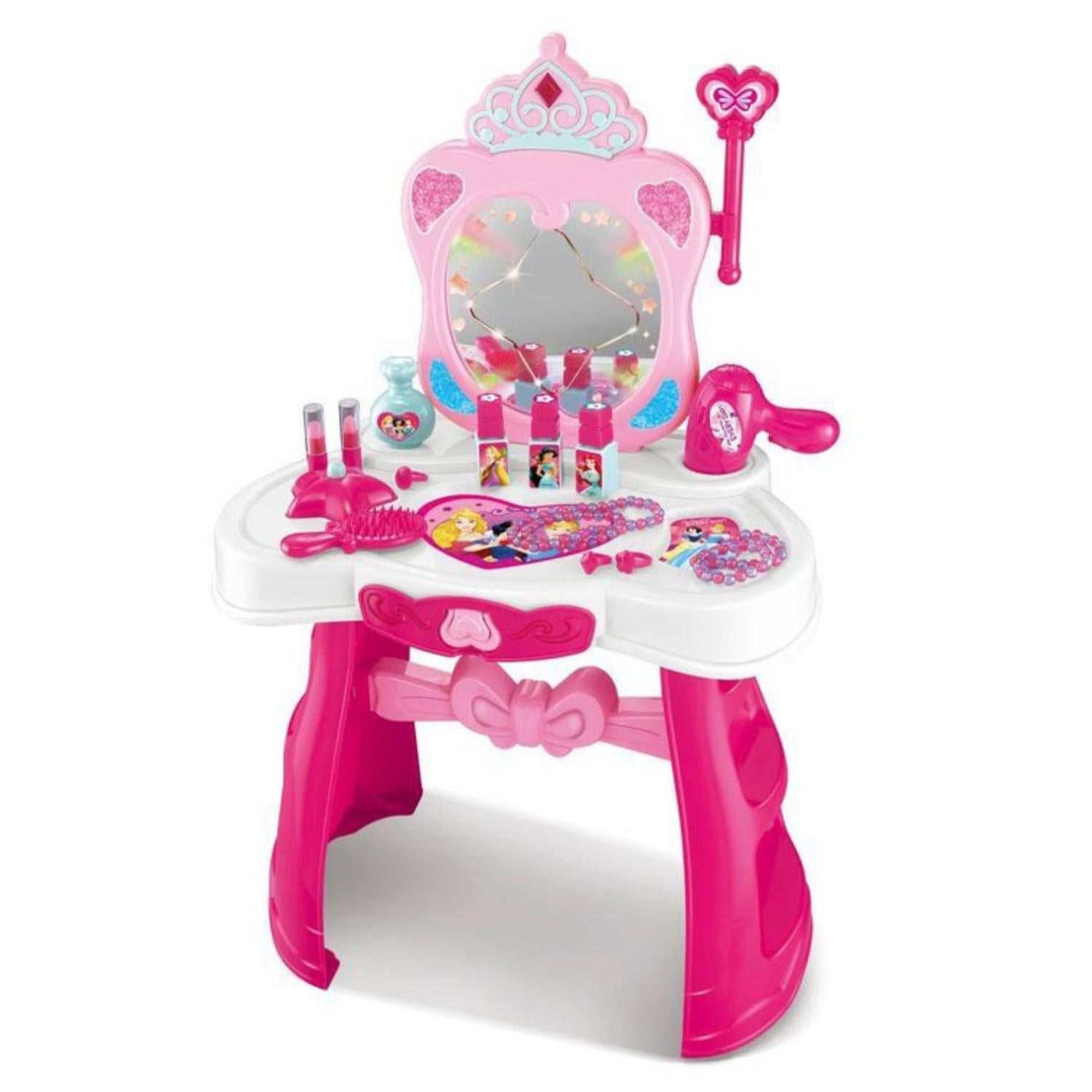 JUGUETE TOCADOR MAQUILLAJE INFANTIL ROSADO PRINCESAS DISNEY - 1