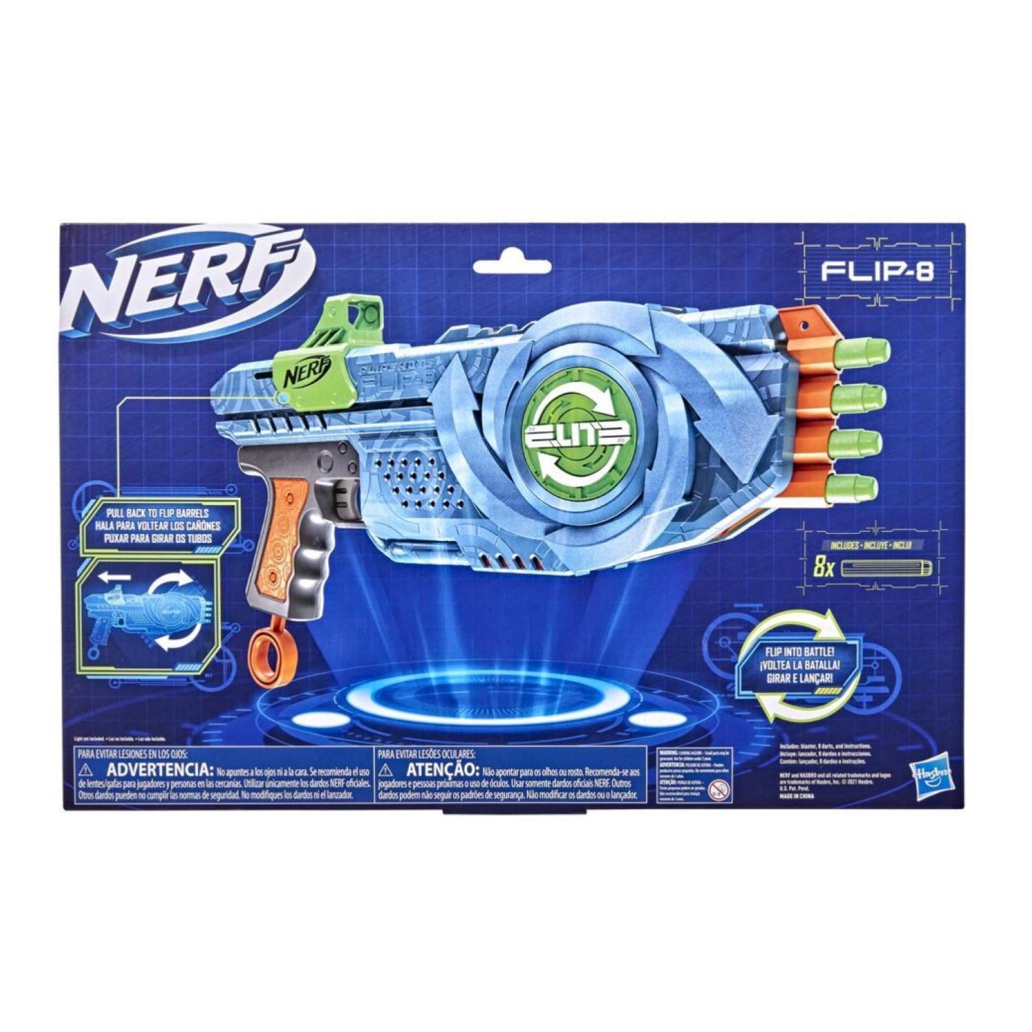JUGUETE NERF ELITE 2.0 FLIPSHOTS FLIP-8 8 DARDOS HASBRO - 4