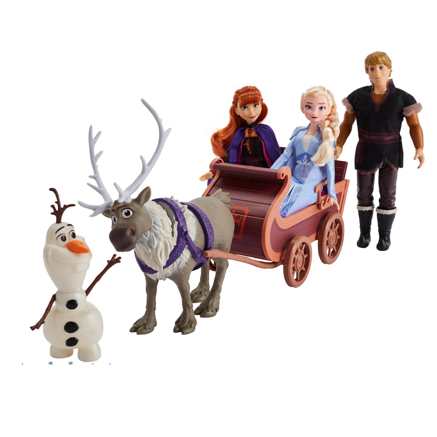 JUGUETE AVENTURAS FROZEN II CON TRINEO Y PERSONAJES DISNEY - 3