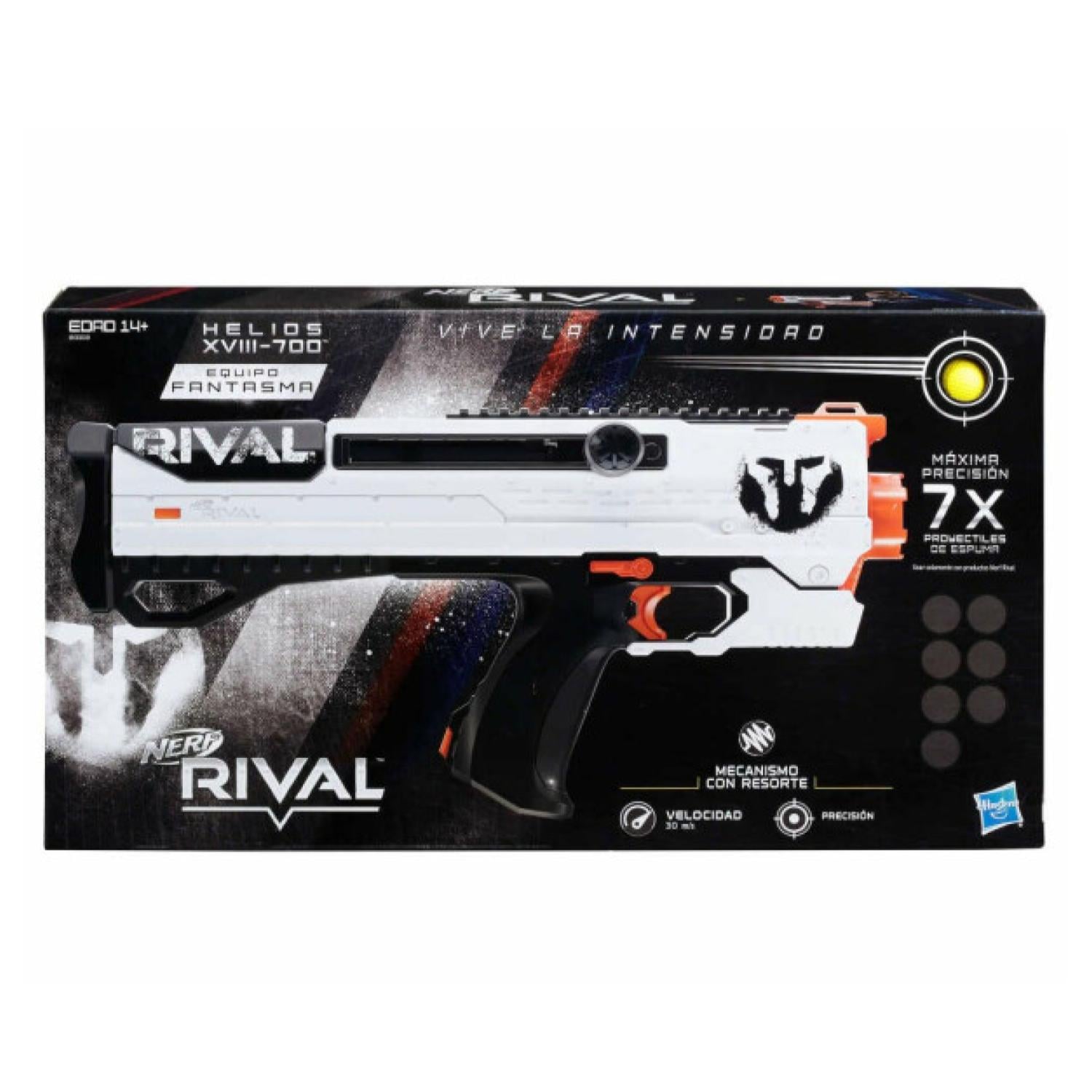 JUGUETE NERF RIVAL LANZADOR HELIOS XVIII-700 7 PELOTAS HASBRO - 3