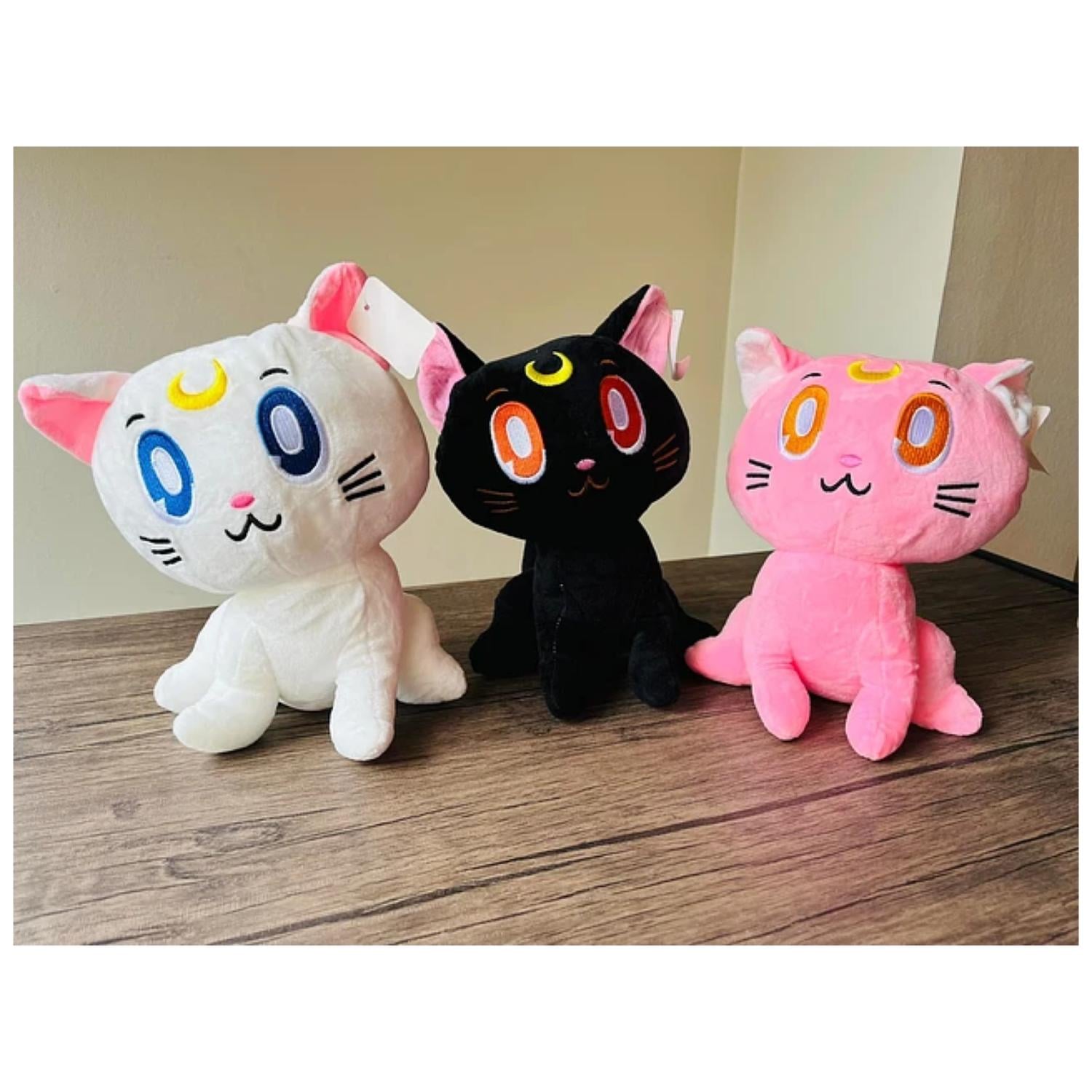 PELUCHE JUGUETE PACK X3 SAILOR MOON 30 CM LUNA ARTEMIS DIANA - 4